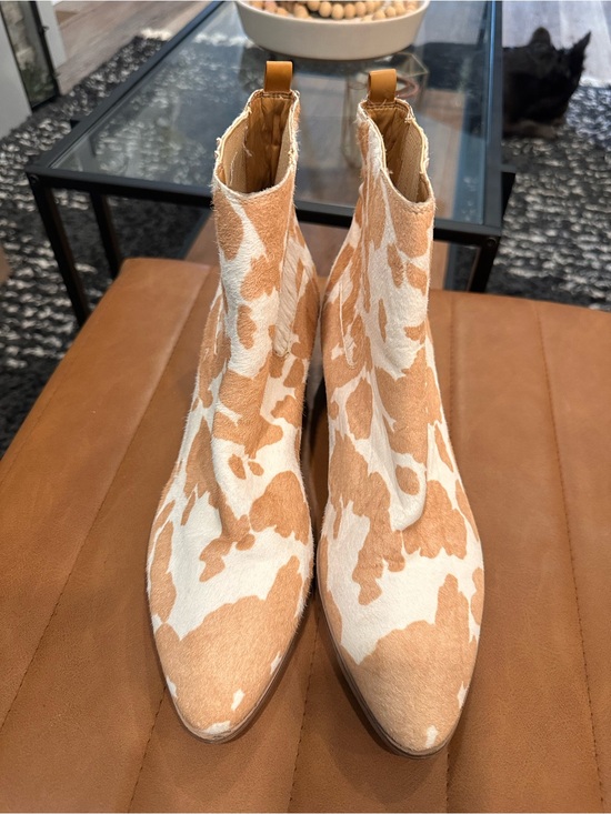 Nine West Shoes - Nine West Cow Print Ankle Boots